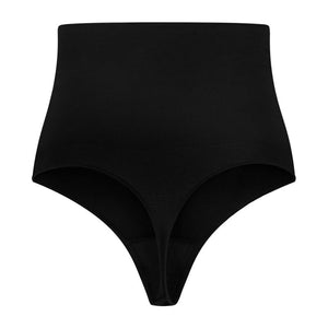 BYE-BRA - FAJA SIN COSTURAS ESTILO TANGA NEGRO TALLA L