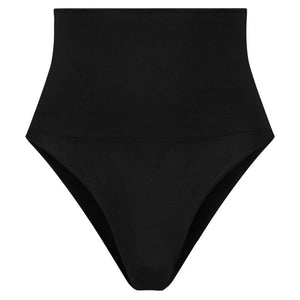 BYE-BRA - FAJA SIN COSTURAS ESTILO TANGA NEGRO TALLA L