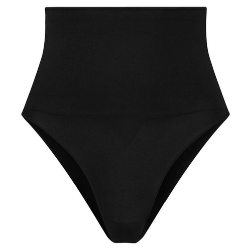 BYE-BRA - FAJA SIN COSTURAS ESTILO TANGA NEGRO TALLA L