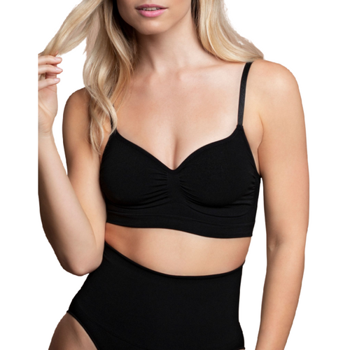 BYE-BRA - MEDIUM CONTROL SUTI SEM PONTOS PRETO TAMANHO S