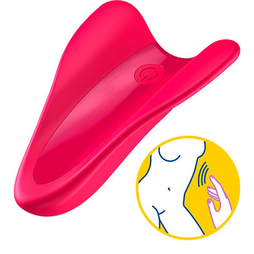 SATISFYER - VIBRADOR DE DEDO HIGH FLY FÚCSIA