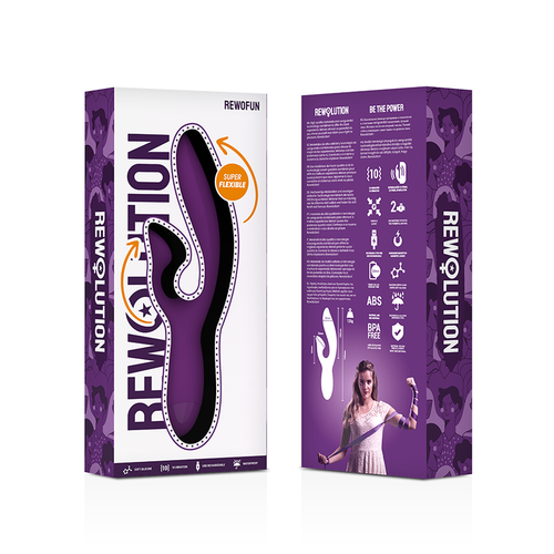 REWOLUTION - VIBRADOR FLEXÍVEL REWOFUN COM COELHO