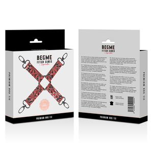 BEGME - GRAVATA DE PORCO DE COURO VEGANO PREMIUM RED EDITION