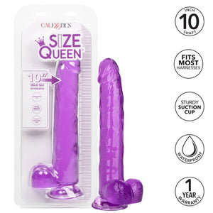 CALEXOTICS - DILDO QUEEN TAMANHO ROXO 25.5 CM