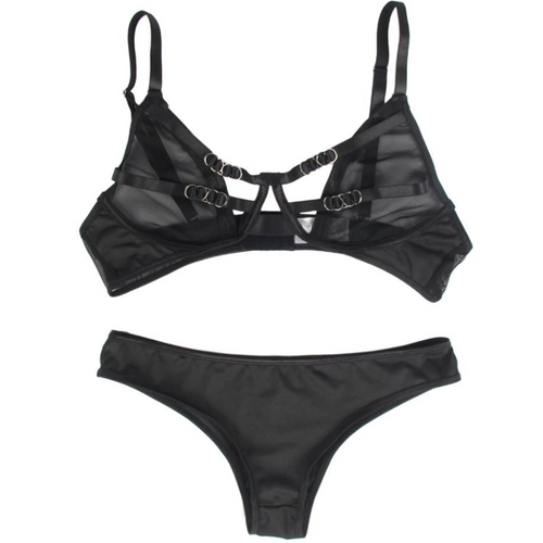 QUEEN LINGERIE - CONJUNTO DUAS PEAS S/M