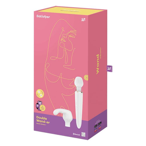 SATISFYER - APLICATIVO DOUBLE WANDER BRANCO