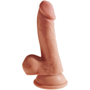 KING COCK - PLUS 3D DILDO COM BOLAS 17 CM