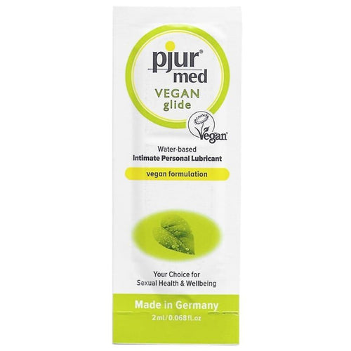 PJUR - MED VEGAN GLIDE LUBRIFICANTE  BASE DE GUA 2 ML