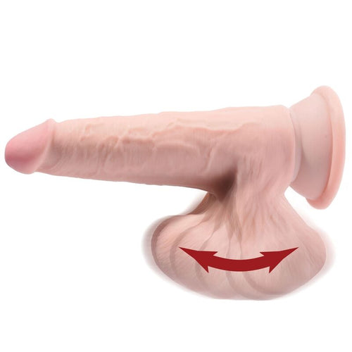 KING COCK - PLUS BOLAS DE BALANO DE DILDO 3D 20.3 CM