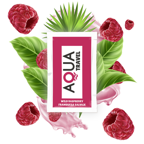 AQUA TRAVEL - WILD LUBRIFICANTE À BASE DE ÁGUA SABOR FRAMBOESA 6 ML