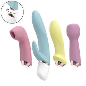 SATISFYER - MARVELOUS FOUR CONJUNTO VIBRADOR E PULSO DE AR