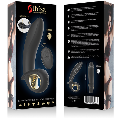 IBIZA - PODEROSO CONTROLE REMOTO VIBRADOR ANAL/VAGINAL INFLVEL