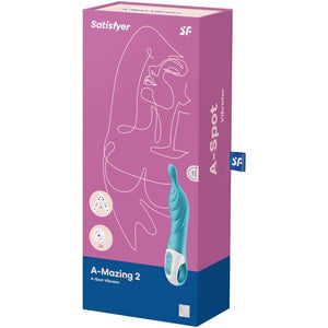 SATISFYER - VIBRADOR AMAZING 2 ASPOT TURQUESA