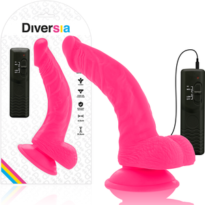 DIVERSIA - VIBRAO FLEXÍVEL DIVERSIA ROSA 21.5 CM -O- 4.5 CM