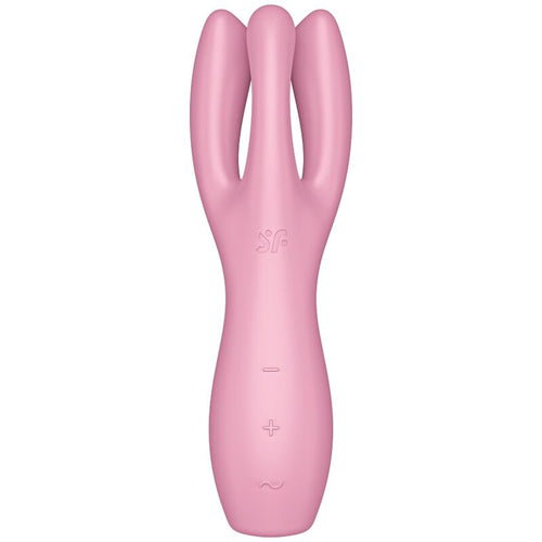 SATISFYER - VIBRADOR THREESOME 3 ROSA