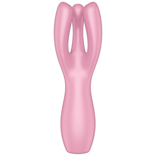 SATISFYER - VIBRADOR THREESOME 3 ROSA