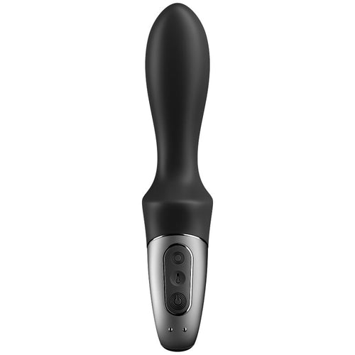 SATISFYER - APLICATIVO VIBRADOR ANAL HEAT CLIMAX PRETO