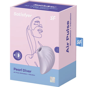 SATISFYER - ESTIMULADOR E VIBRADOR DE PULSO DE AR PEARL DIVER VERDE