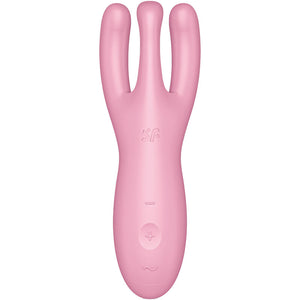 SATISFYER - APP VIBRADOR THREESOME 4 ROSA