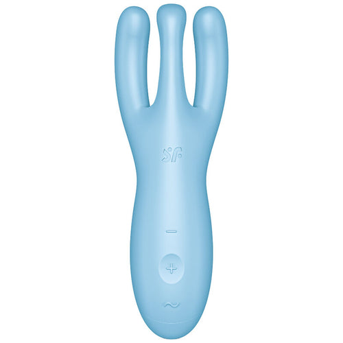 SATISFYER - APP VIBRADOR THREESOME 4 ROSA