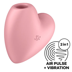 SATISFYER - CUTIE HEART ESTIMULADOR DE PULSO E VIBRADOR DE AR AZUL