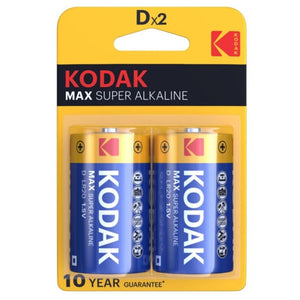 KODAK - BATERIA ALCALINA MAX D LR20 2 UNIDADES