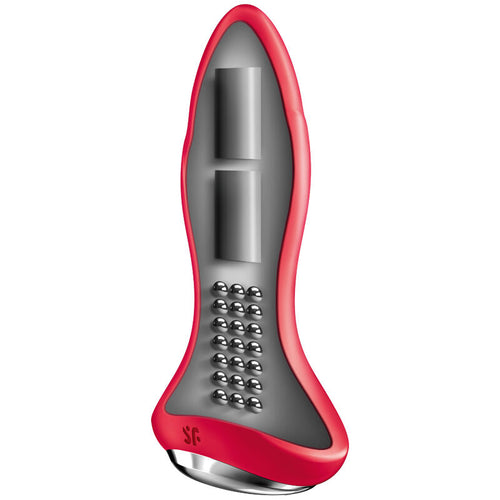 SATISFYER - ROTATOR PLUG 1+ VIBRATING PLUG APP VERMELHO