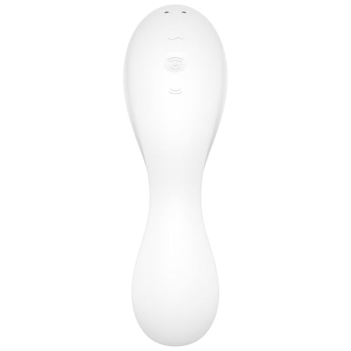 SATISFYER - CURVY TRINITY 5 ESTIMULADOR DE PULSO DE AR E APLICATIVO VIBRADOR BRANCO