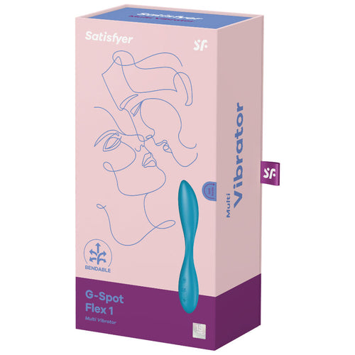 SATISFYER - MULTI VIBRADOR G-SPOT FLEX 1 AZUL