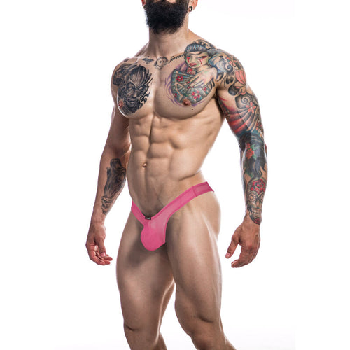 CUT4MEN - TANGA CON REALCE FUCSIA XL