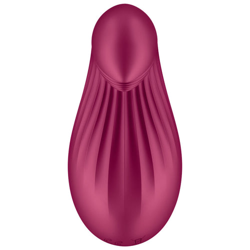 SATISFYER - VIBRADOR LAY-ON DIPPING DELIGHT AZUL