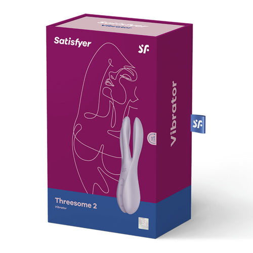 SATISFYER - VIBRADOR THREESOME 2 PRETO