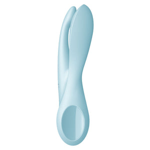 SATISFYER - VIBRADOR THREESOME 1 AZUL