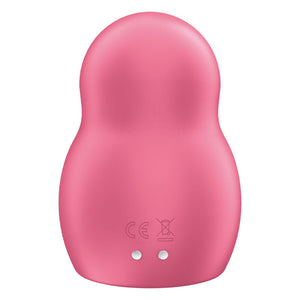 SATISFYER - PRO TO GO 1 ESTIMULADOR E VIBRADOR DE PULSO DE AR DUPLO VERMELHO