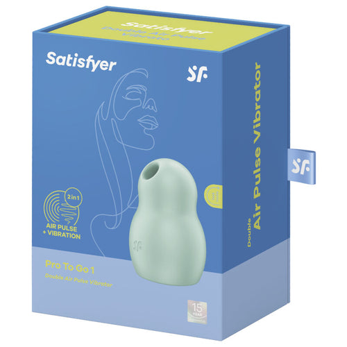 SATISFYER - PRO TO GO 1 ESTIMULADOR E VIBRADOR DE PULSO DE AR DUPLO VERMELHO