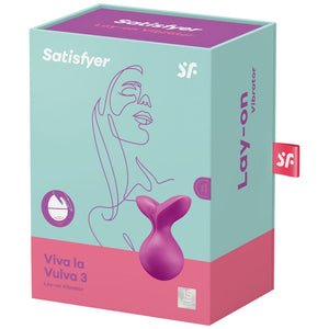 SATISFYER - VIBRADOR VIVA LA VULVA 3 LAY-ON VIOLETA