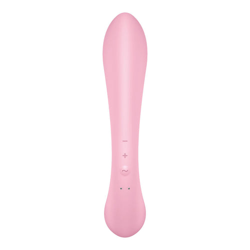 SATISFYER - VIBRAO HÍBRIDA TRIPLE OH ROSA