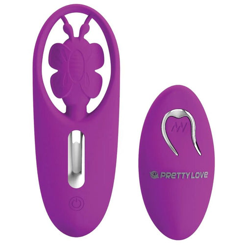 PRETTY LOVE - ESTIMULADOR DE BORBOLETA DANCING PARA CALAS COM CONTROLE REMOTO LILAC