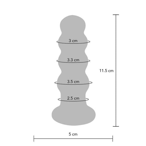 TOYJOY - NÁDEGAS O BUTTPLUG DE VIDRO RADIANTE