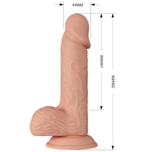 BAILE - LINDO ENCONTRO CATOBLEPAS DILDO REALÍSTICO FLEXÍVEL 20.6 CM NATURAL