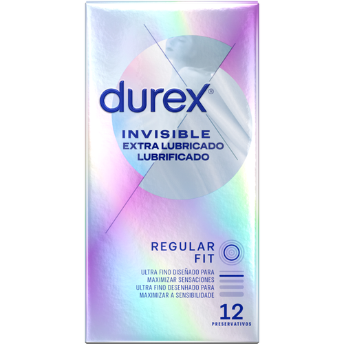 DUREX - INVISÍVEL EXTRA LUBRIFICADO 12 UNIDADES