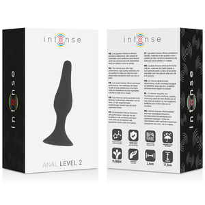 INTENSE - ANAL NÍVEL 2 11,5CM PRETO