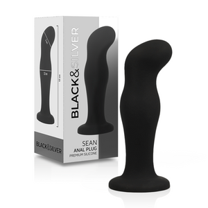 BLACK&SILVER - SEAN PLUG ANAL PREMIUM SILICONE PRETO