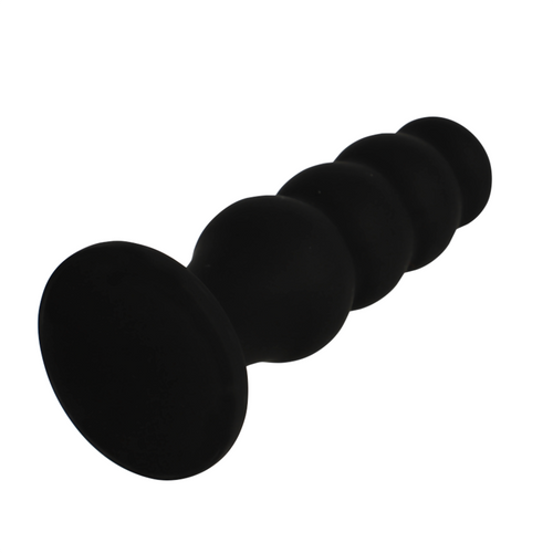 BLACK&SILVER - PLUG ANAL DE SILICONE SCOTT PREMIUM PRETO