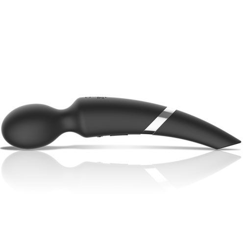 BLACK&SILVER - MASSAGEADOR DE SILICONE RECARREGÁVEL BECK E SUCÇÃO PRETO