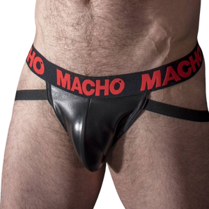 MACHO - MX25RC JOCK COURO VERMELHO S