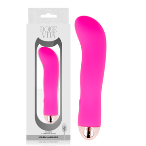 DOLCE VITA - VIBRADOR RECARREGÁVEL DUAS VELOCIDADES PINK 7