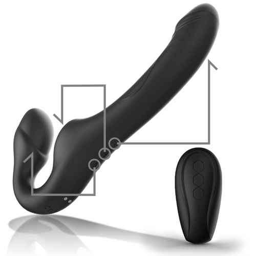 IBIZA - VIBRADOR STRAPLESS COM BOTO DE CONTROLE REMOTO