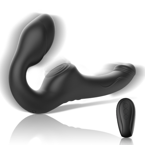 IBIZA - VIBRADOR STRAPLESS COM BOTO DE CONTROLE REMOTO