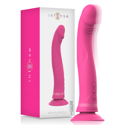 INTENSE - MICHELANGELO ROSA VIBRADOR DE SILICONE DILDO